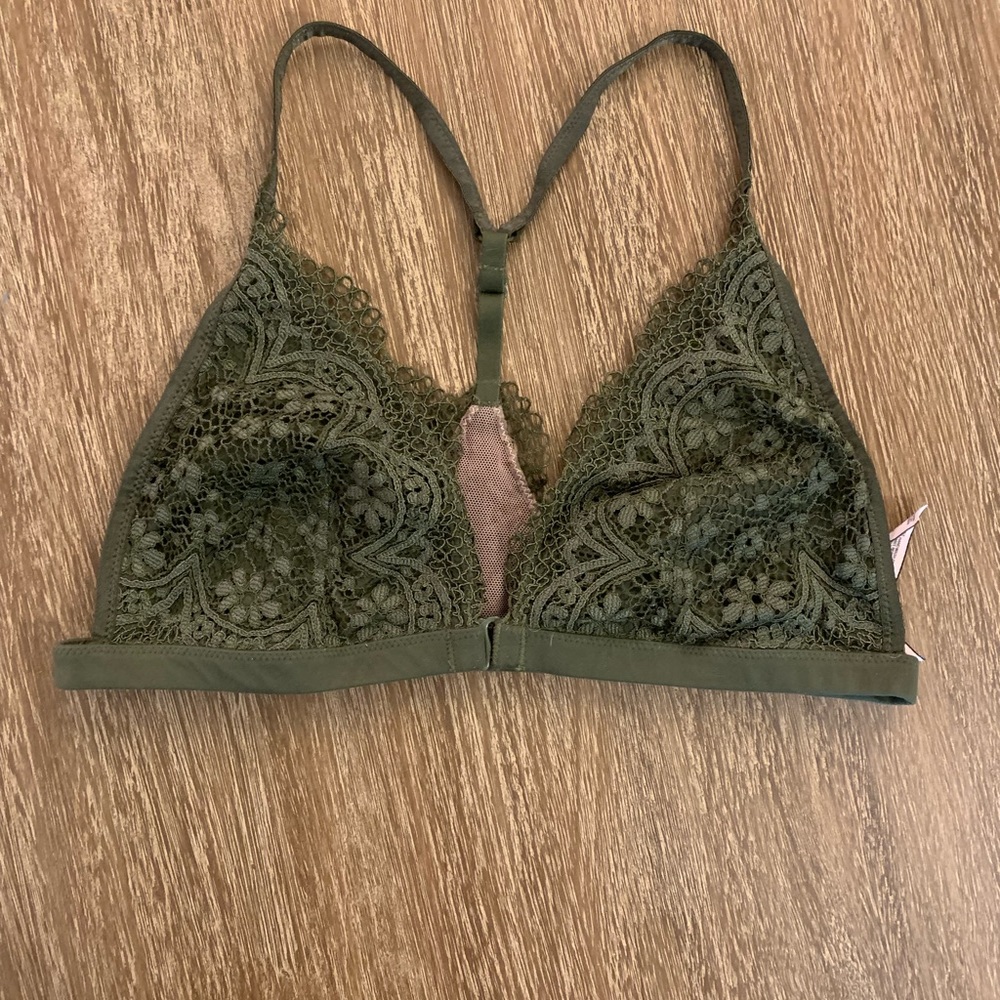 Victoria Secret Green Lace Bralette